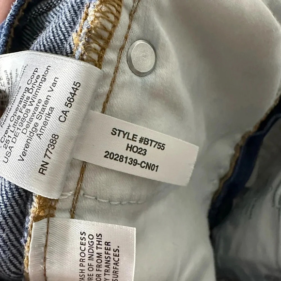 J. Crew size 26 deep indigo washed straight leg blue jeans classic preppy - Picture 4 of 4